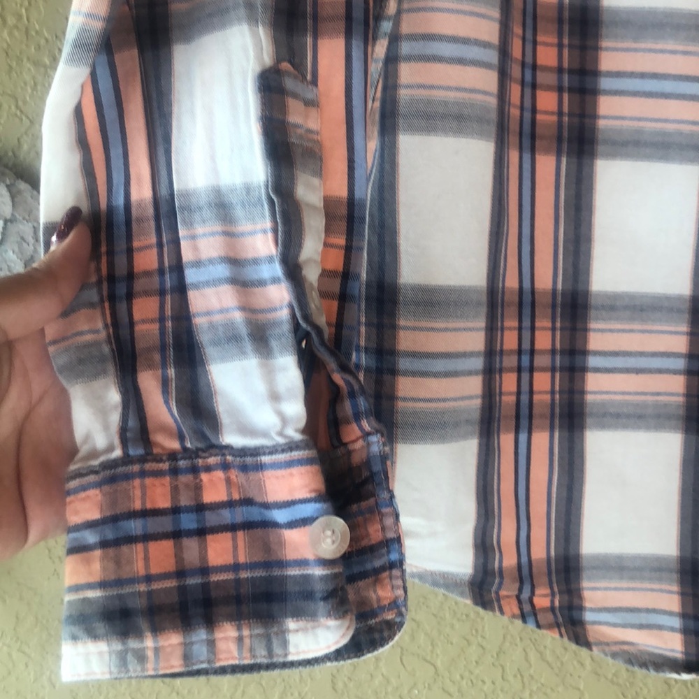 Plaid Soft Button Up - Picture 3 of 6